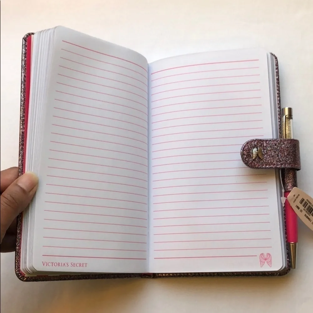 New Victoria’s Secret Glitter Notebook & Bling Pen